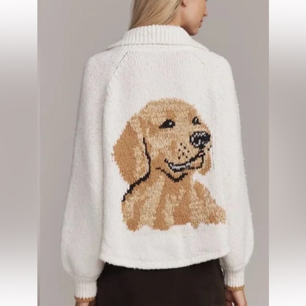 Anthropologie The Jesse Golden Retriever Cardigan
